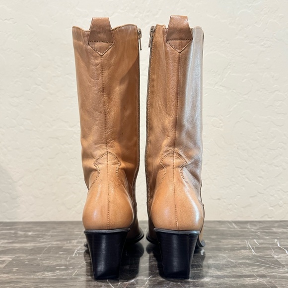 Vintage Colin Stuart Floral Embossed Leather Western Boots - Picture 11 of 15